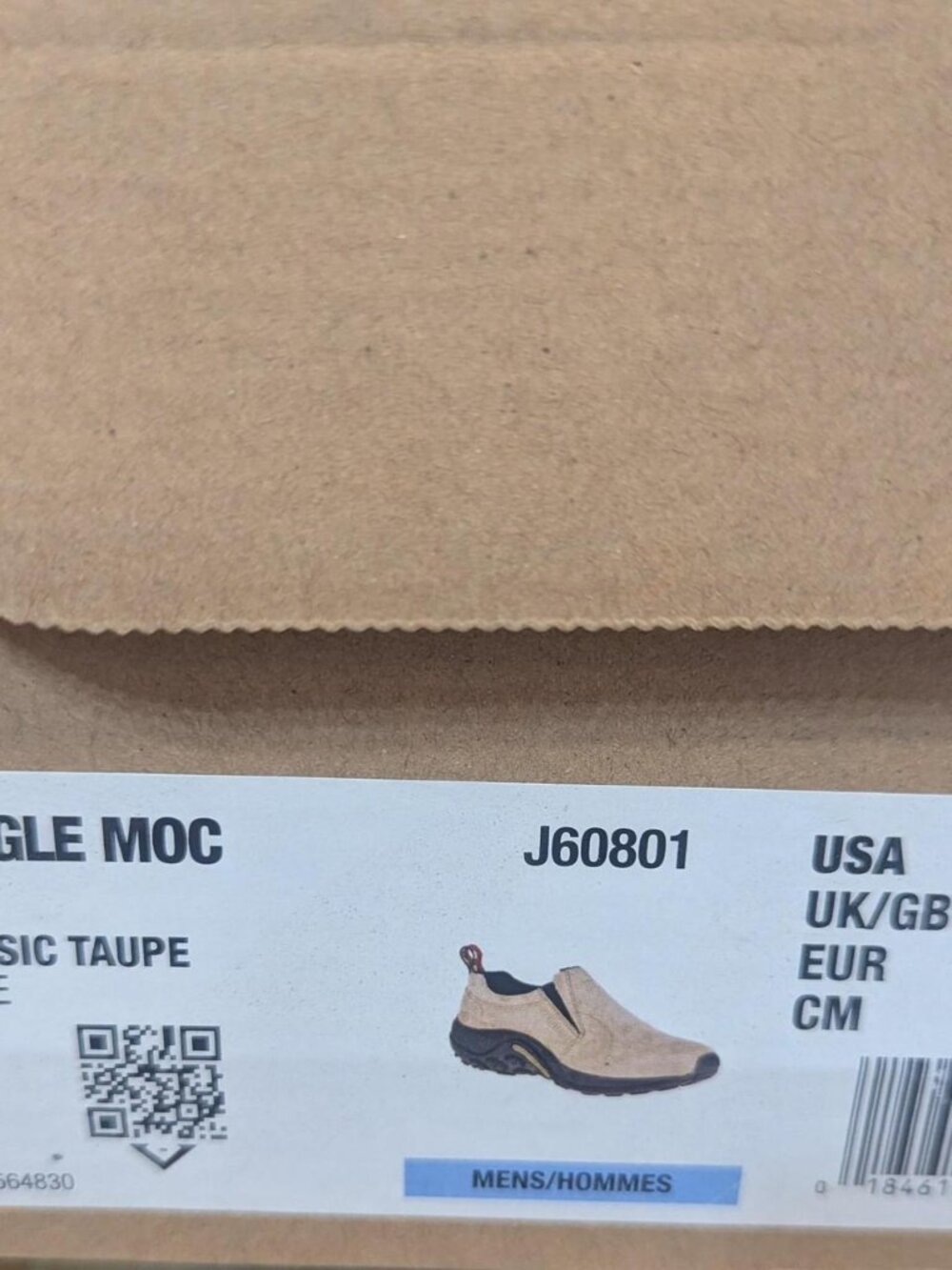 Merrell Jungle Moc Classic Taupe Slip-On Men's 12.5 New in Box
